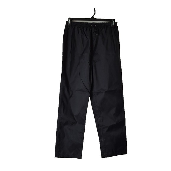L.L. Bean Pants - Vintage L.L.Bean Rain Pants Womens Medium Black Nylon Hiking Drawstring 90s